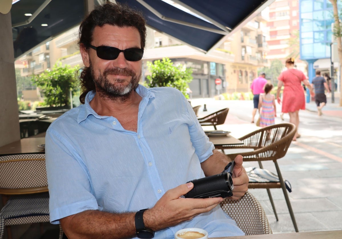 El detective privado Piotr Kowalski, ayer, en Marbella.