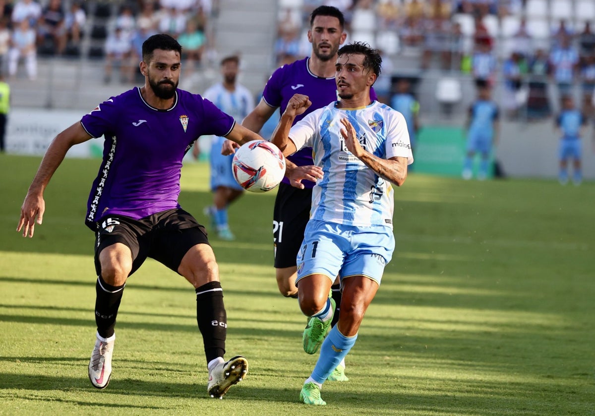 Kevin, en un amistoso de pretemporada ante el Córdoba en La Línea (2-0).