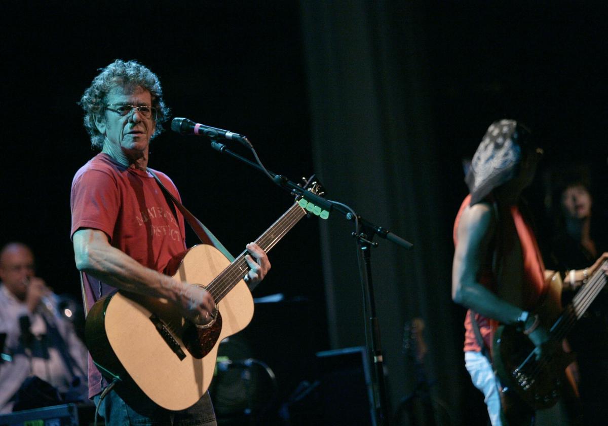 Lou Reed, durante su actuación en Málaga en 2008