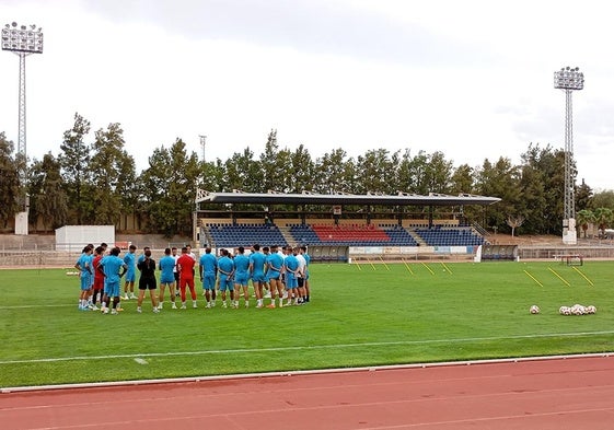 El Antequera ha estado entrenando esta semana en Herrera