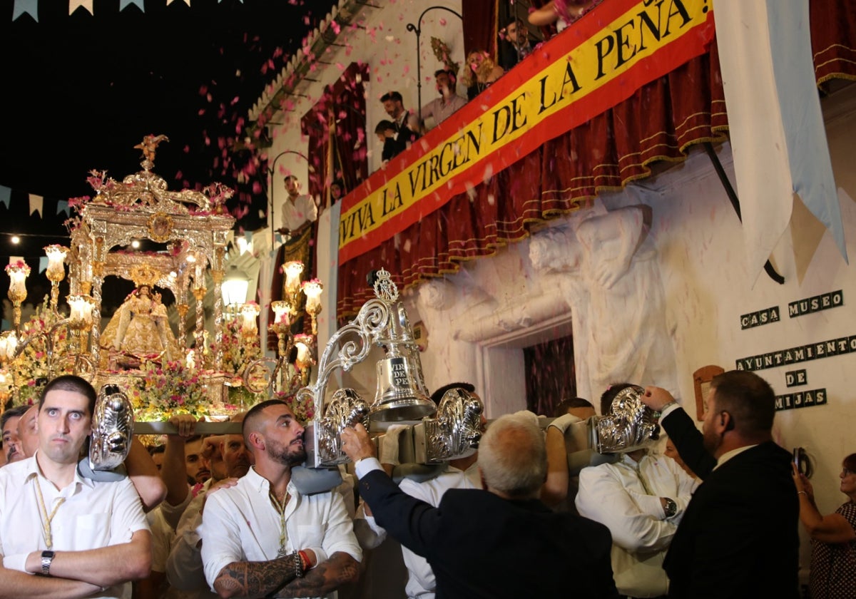 Procesión de la Virgen de la Peña, en una imagen de archivo.