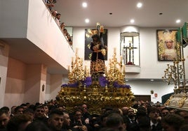 El Nazareno del Perdón, en su casa hermandad este sábado.