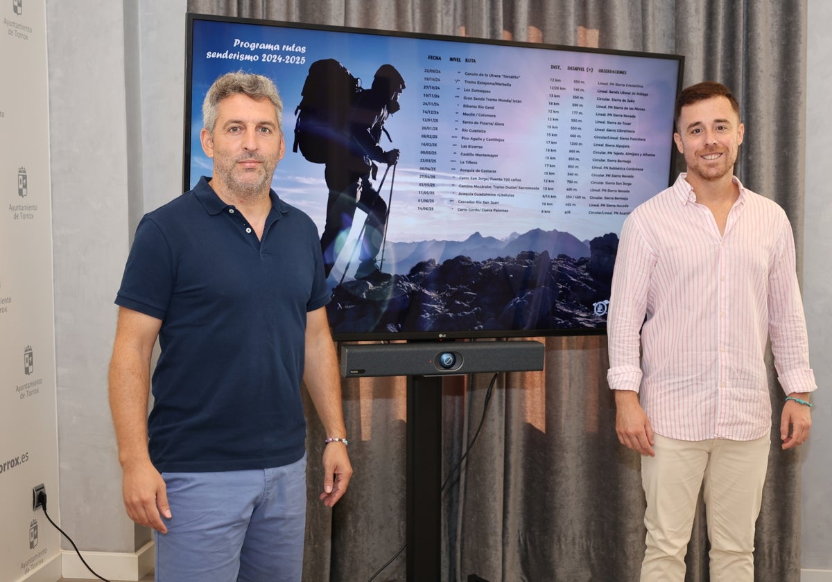 Acto de presentación del programa de rutas senderistas de Torrox.