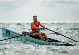 Adrián Miramón, subcampeón del mundo de beach sprint