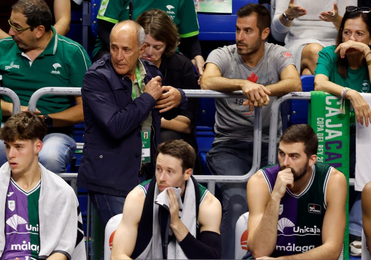 José Nogales, en un partido del Unicaja.