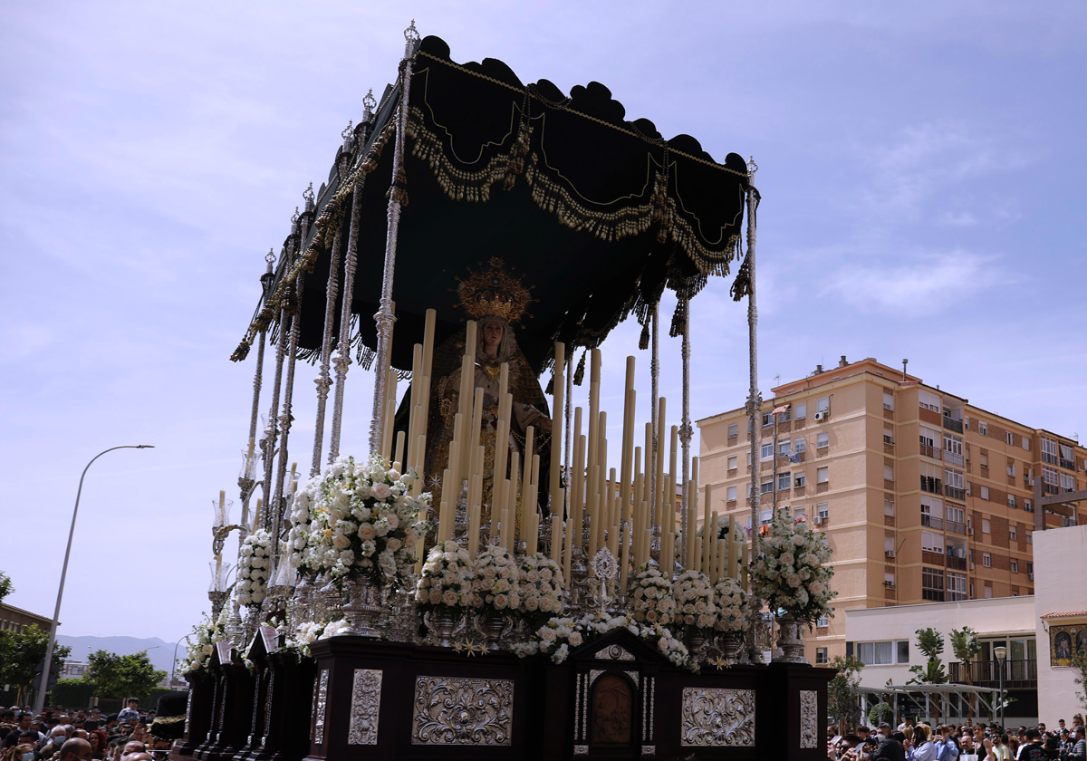 La Virgen de Dolores y Esperanza, titular mariana de Humildad y Paciencia, saldrá con motivo de su 25º. aniversario.