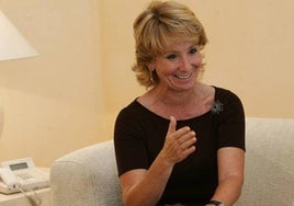 Esperanza Aguirre, expresidenta de la Comunidad de Madrid.