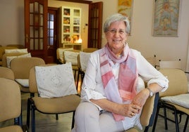 María Moreno, esta semana en la sede de Brahma Kumaris de Málaga.