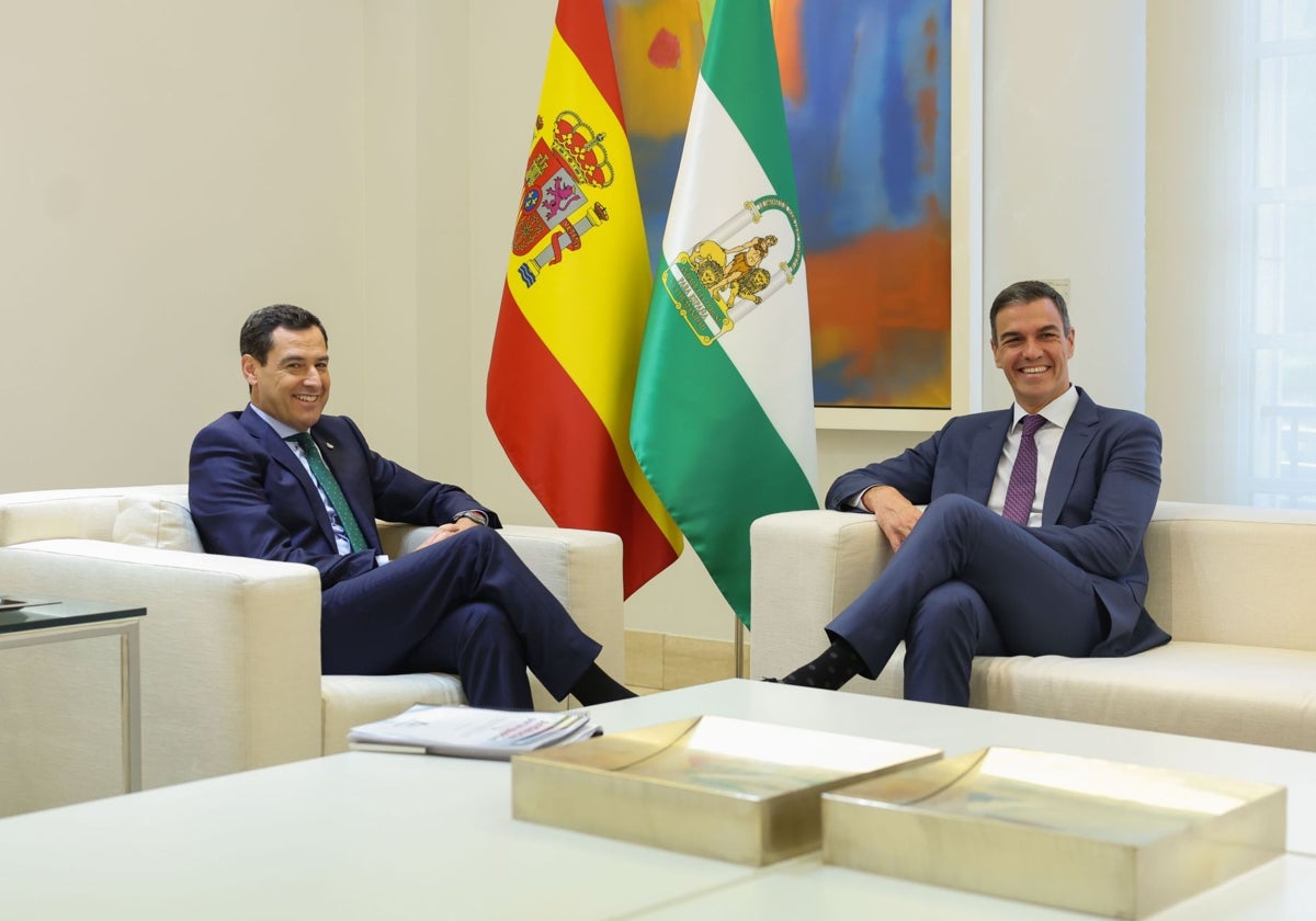 Juanma Moreno y Pedro Sánchez, el pasado viernes.