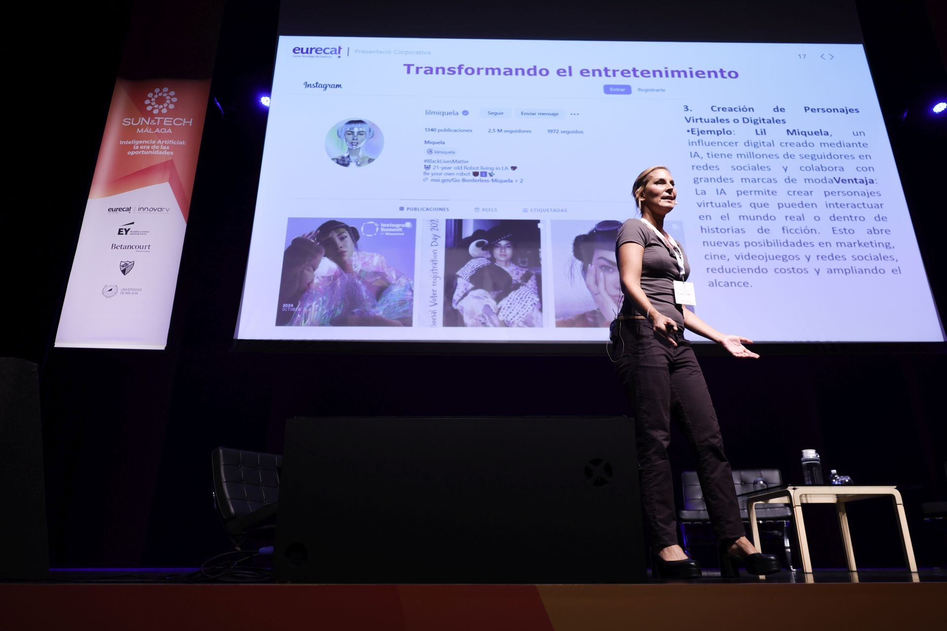 Lali Soler, directora de la Unidad de Big Data Data Science de Eurecat, durante la charla 'Inteligencia artificial: luces y sombras'