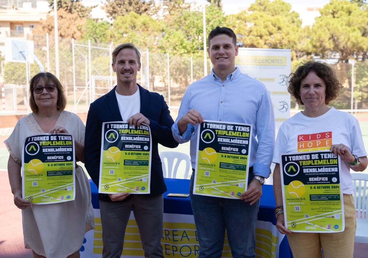 Presentación del torneo de tenis.