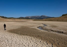 Imagen del embalse del Guadalteba, este mismo verano.