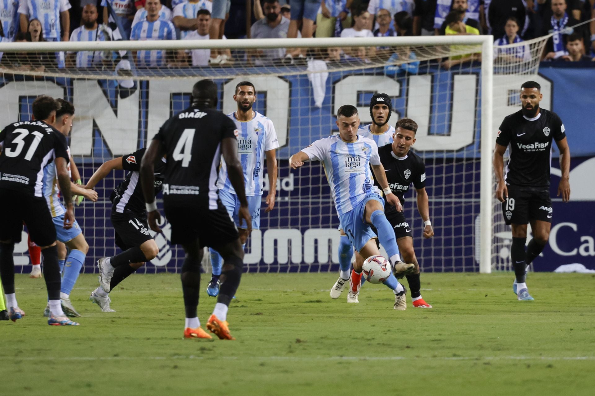 El Málaga- Elche, en imágenes