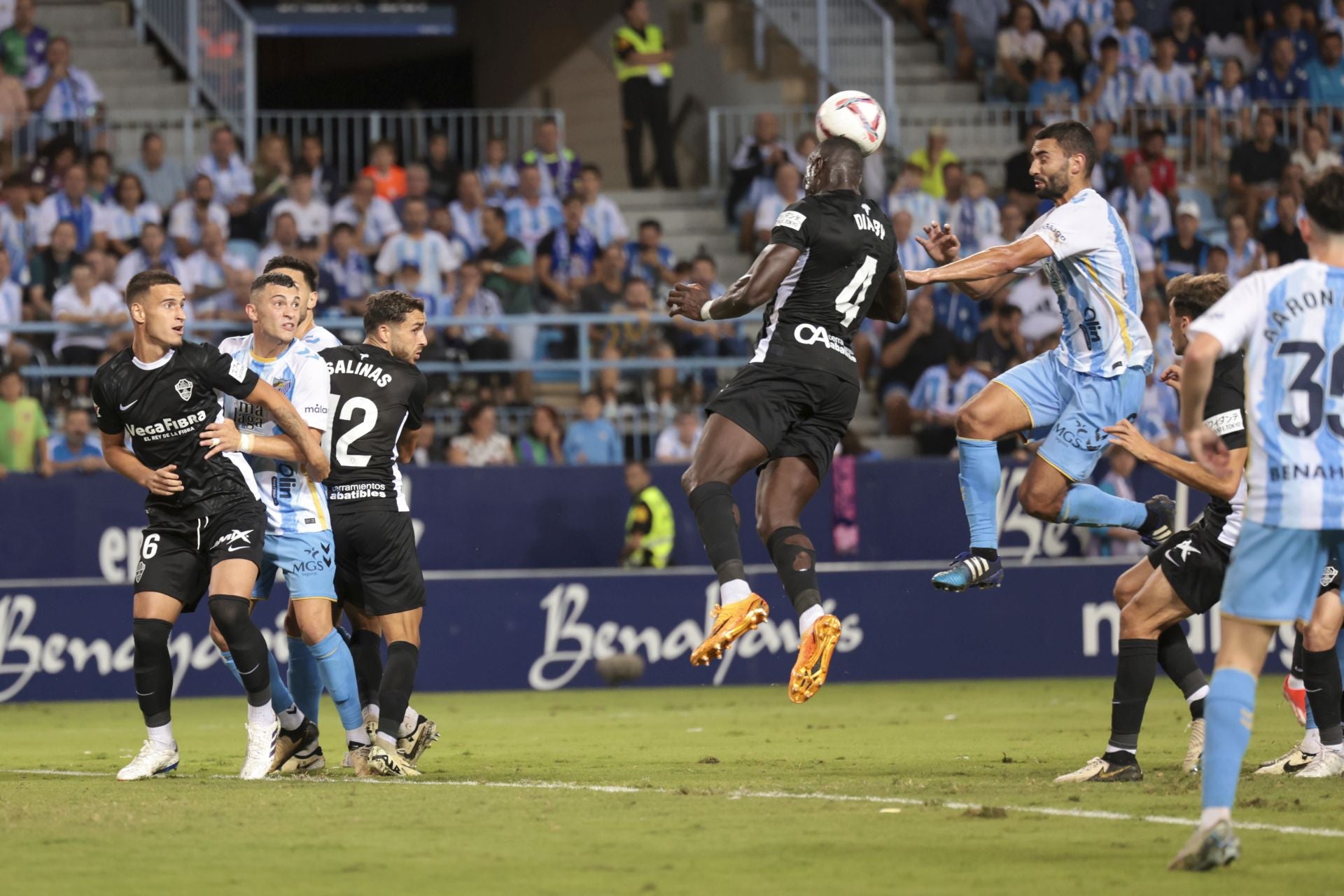 El Málaga- Elche, en imágenes