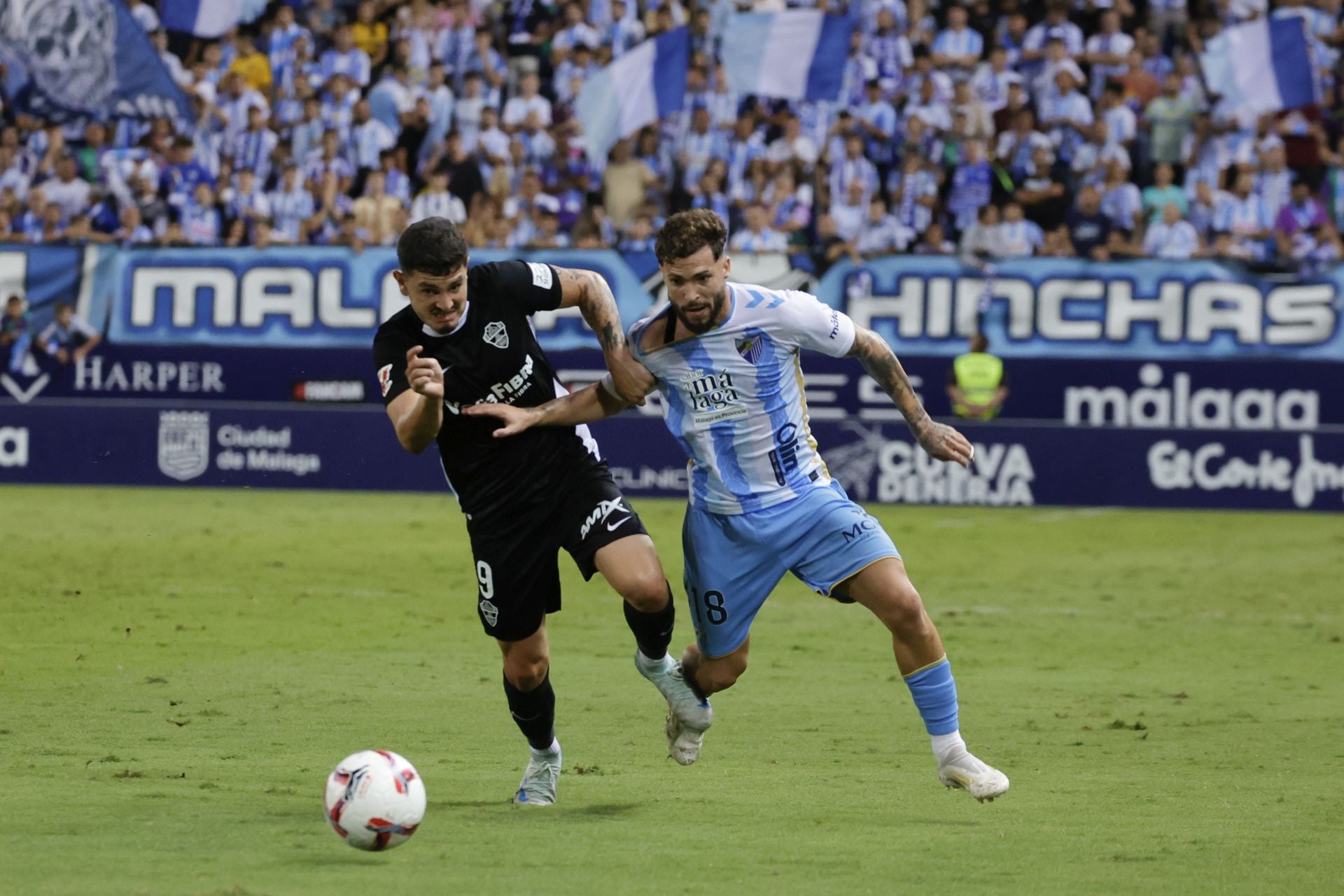 El Málaga- Elche, en imágenes