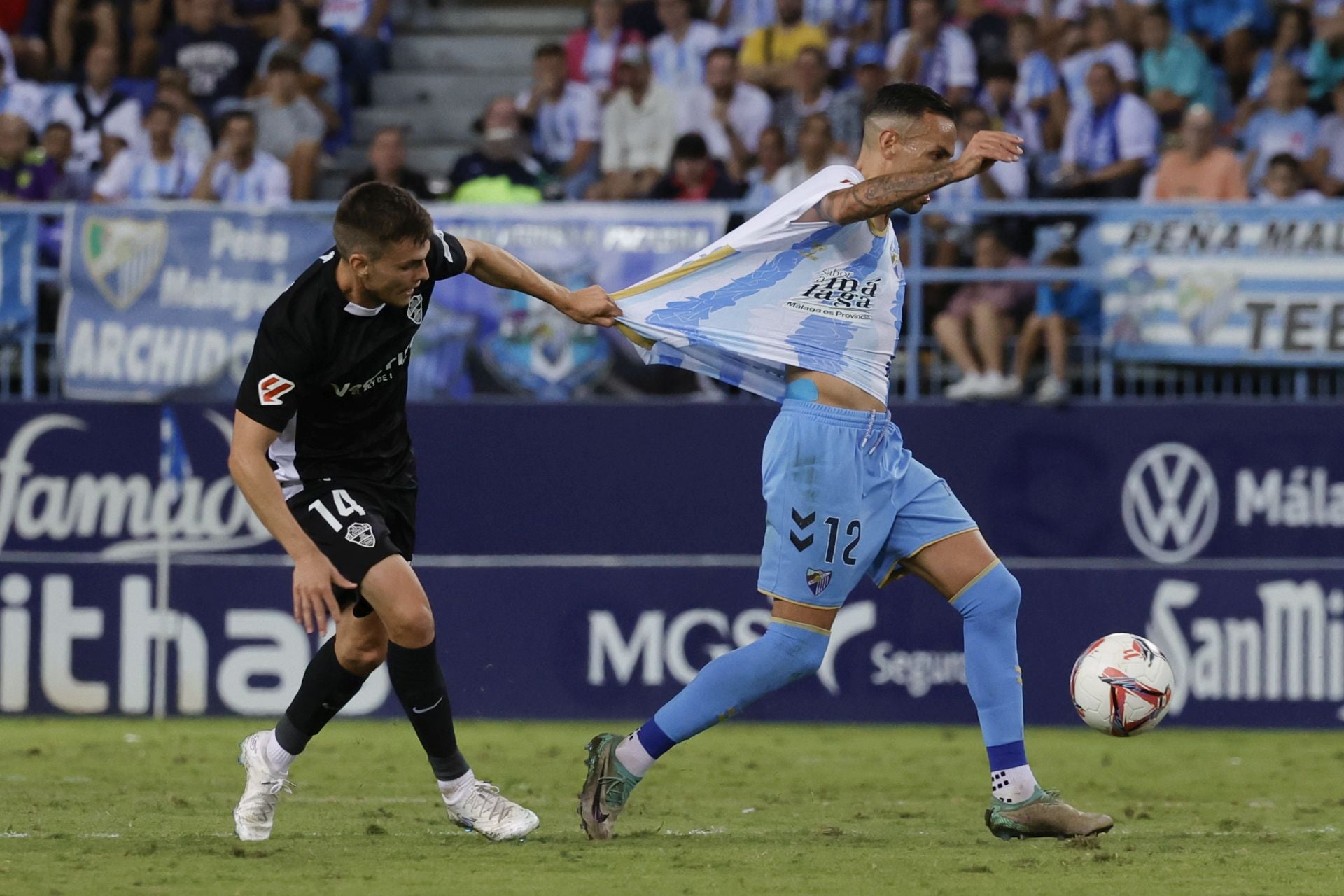 El Málaga- Elche, en imágenes