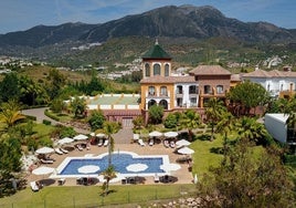 Vista del hotel boutique BBou La Viñuela.