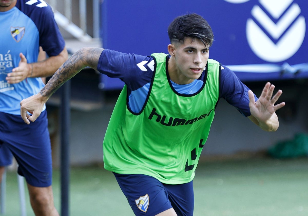 Antoñito, durante un entrenamiento.