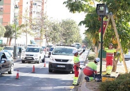 El Ayuntamiento de Málaga instala dos radares para controlar la velocidad en el Camino de San Rafael