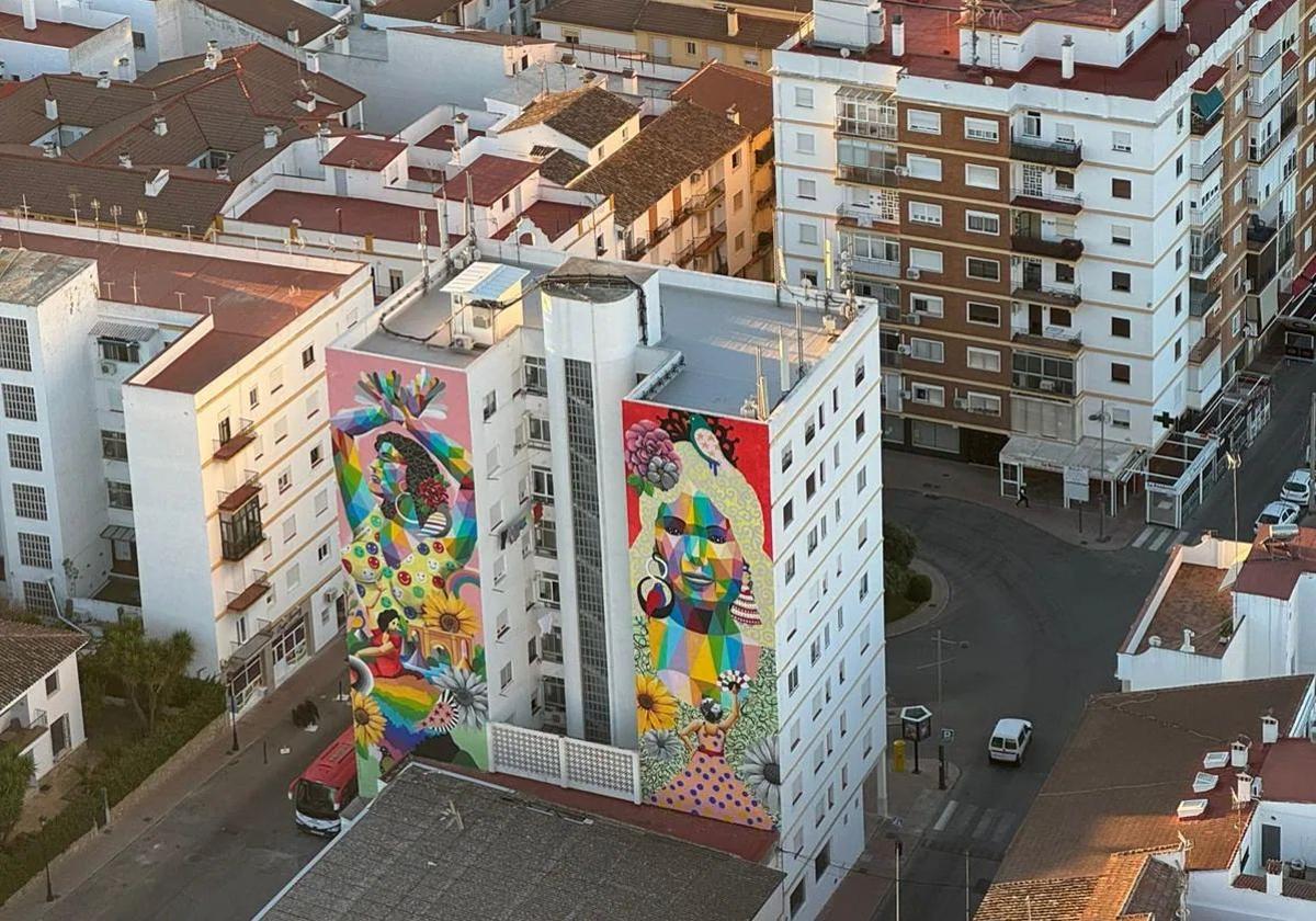 Murales de Okuda en Ronda.