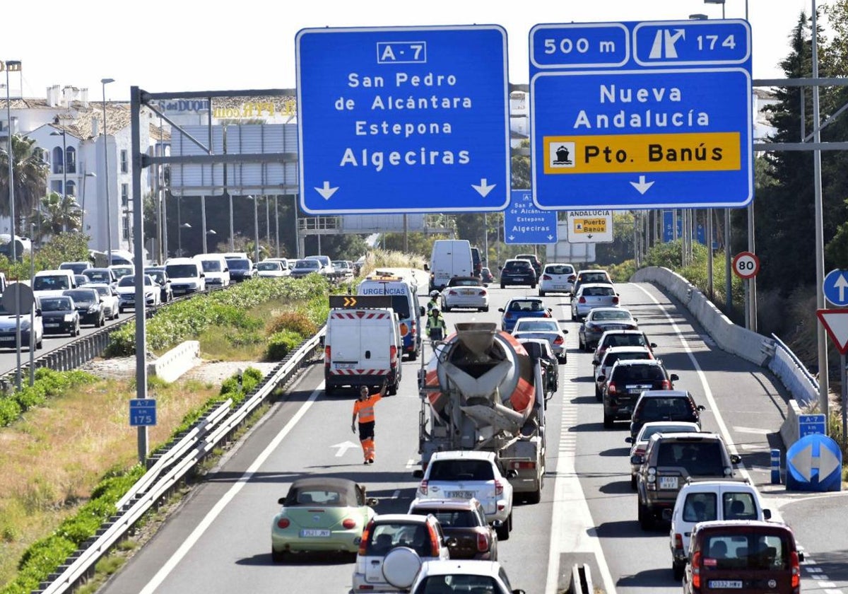 Caravana en el entorno de Marbella.