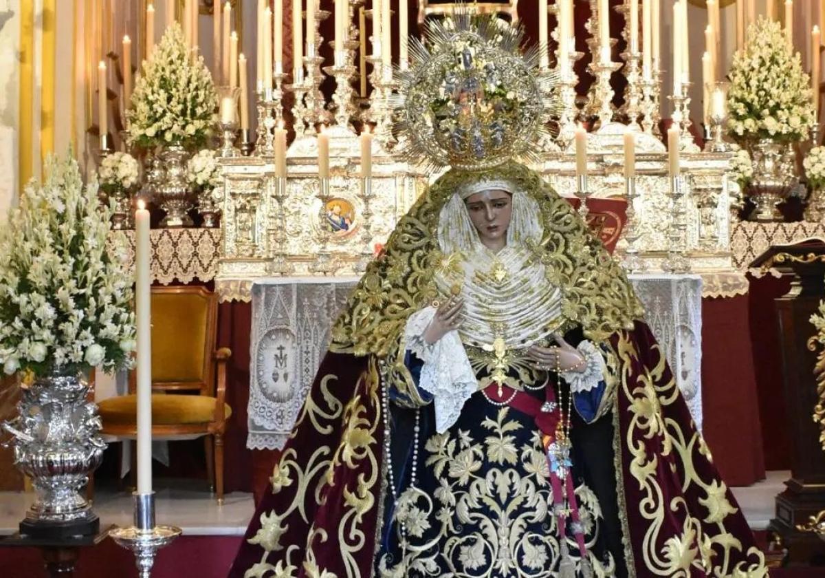 La Virgen de las Angustias (Descendimiento) será trasladada este domingo.