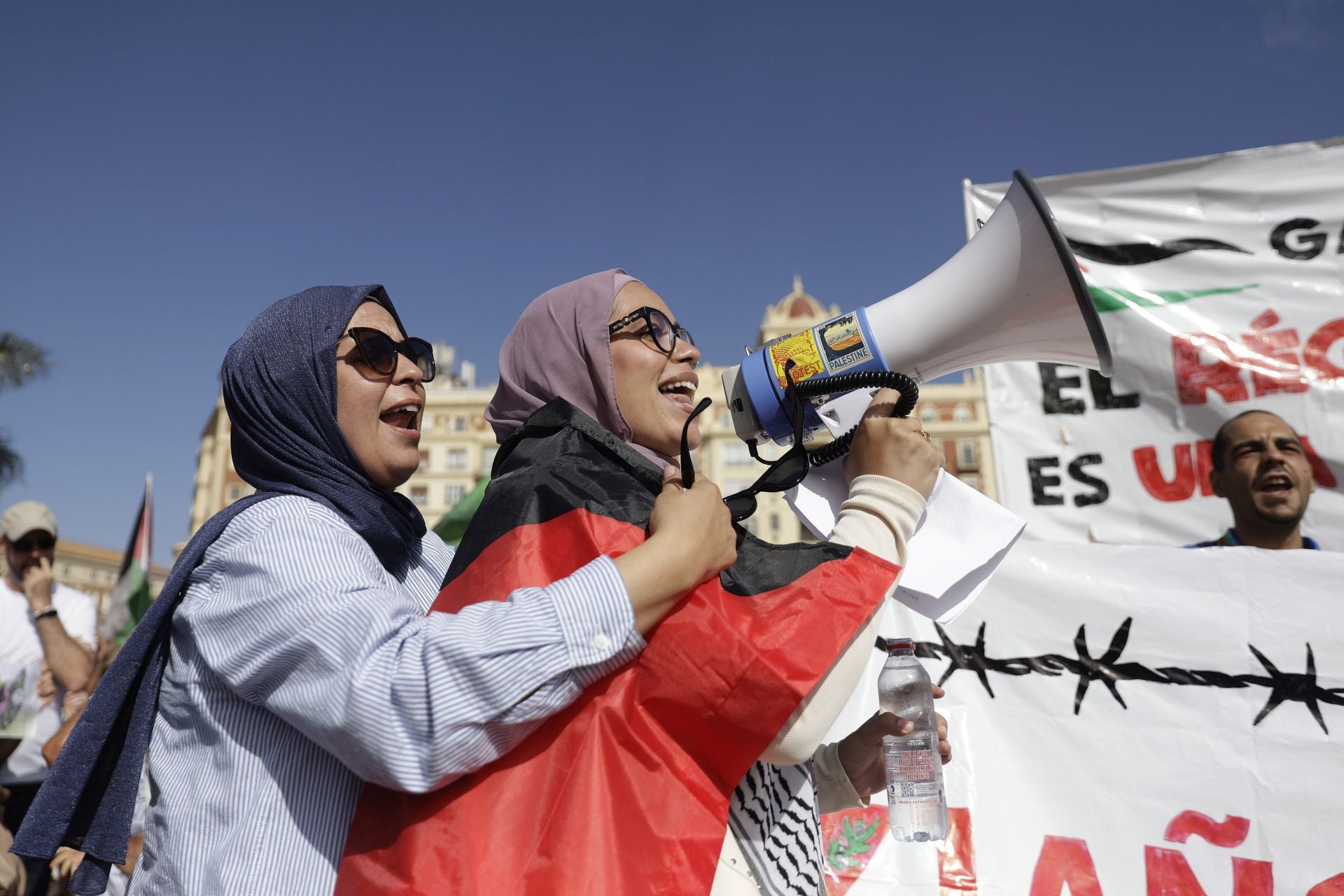 Más de mil personas salen a la calle en Málaga para pedir la paz en Palestina