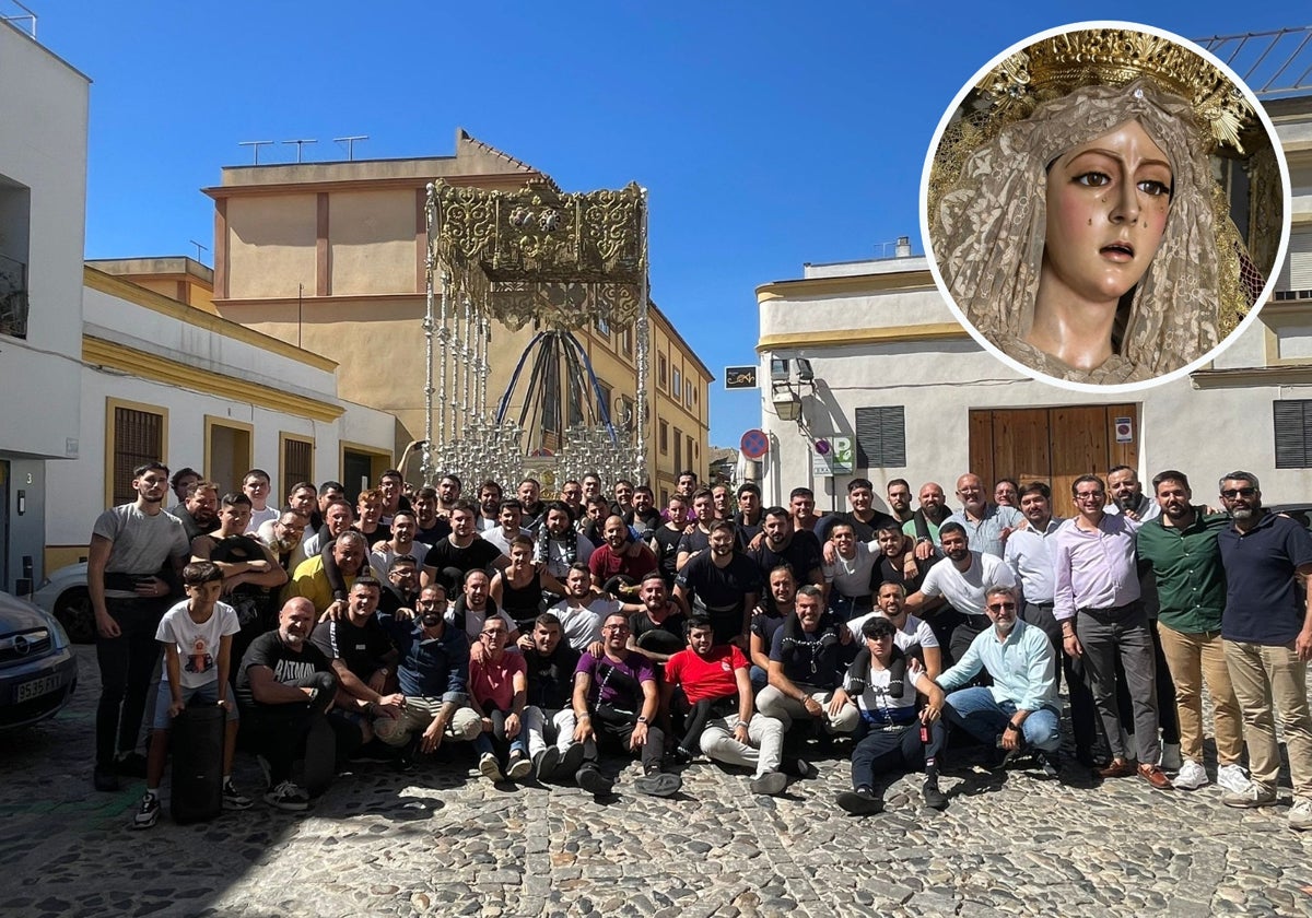 De hombre de trono a costalero: desembarco malagueño para llevar el paso de una Dolorosa en la Magna de Jerez