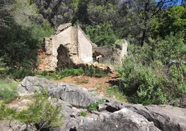 Restos de la conocida como ermita de los Monjes