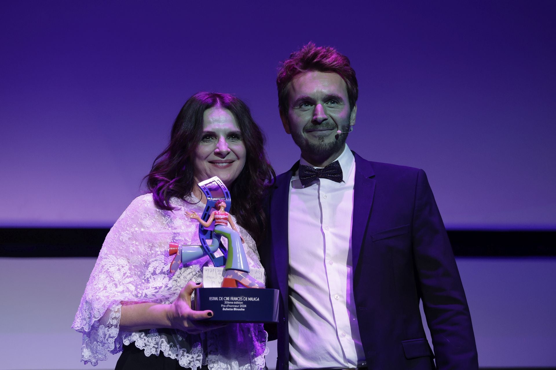 Juliette Binoche recibe el Premio Honorífico del Festival de Cine Francés en Málaga