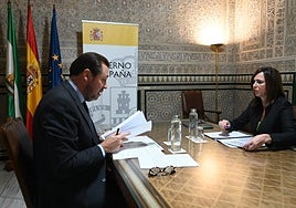 Un momento de la reunión.