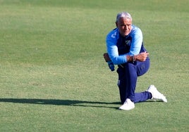 Sergio Pellicer, en un entrenamiento reciente en La Academia.