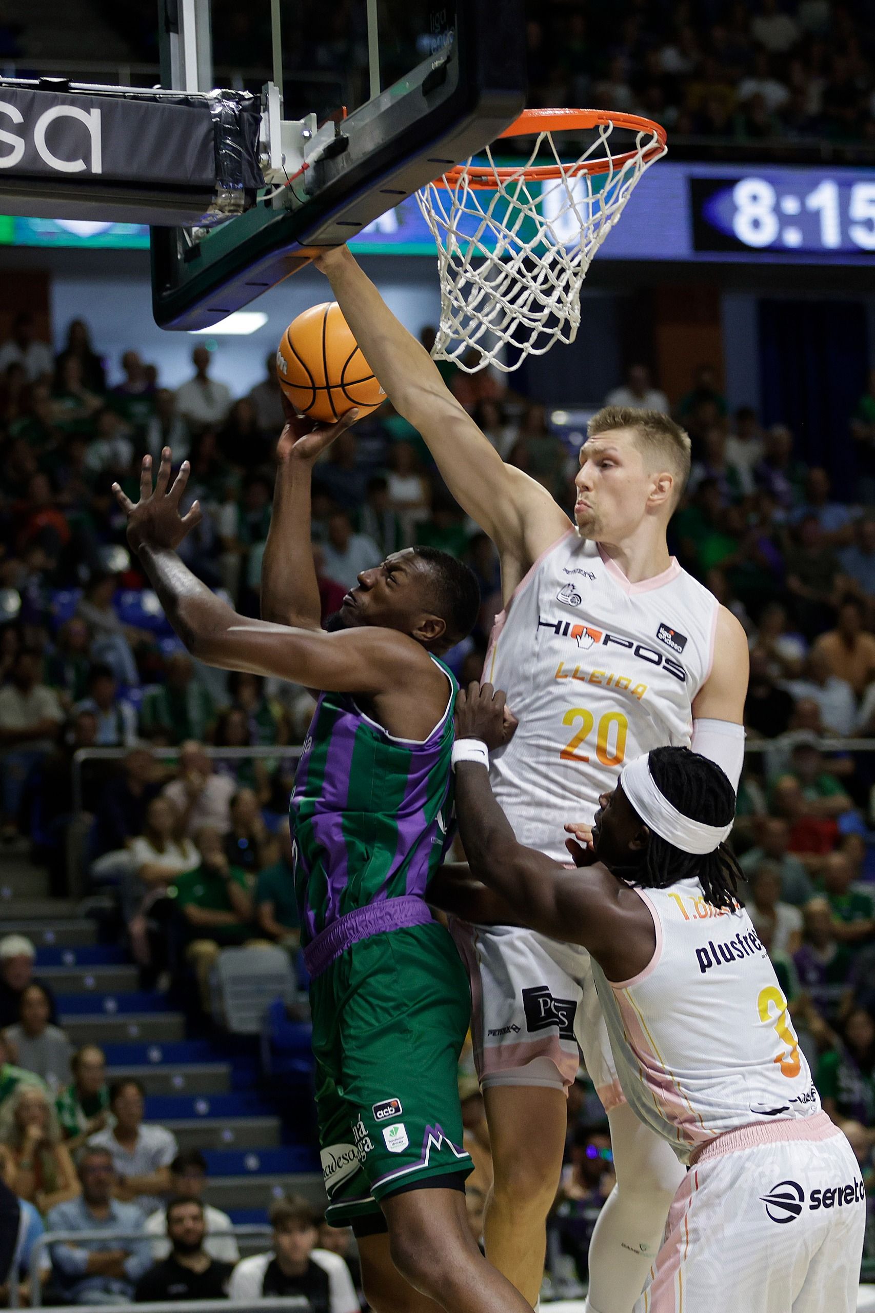 Las mejores imágenes del Unicaja-Hiopos Lleida