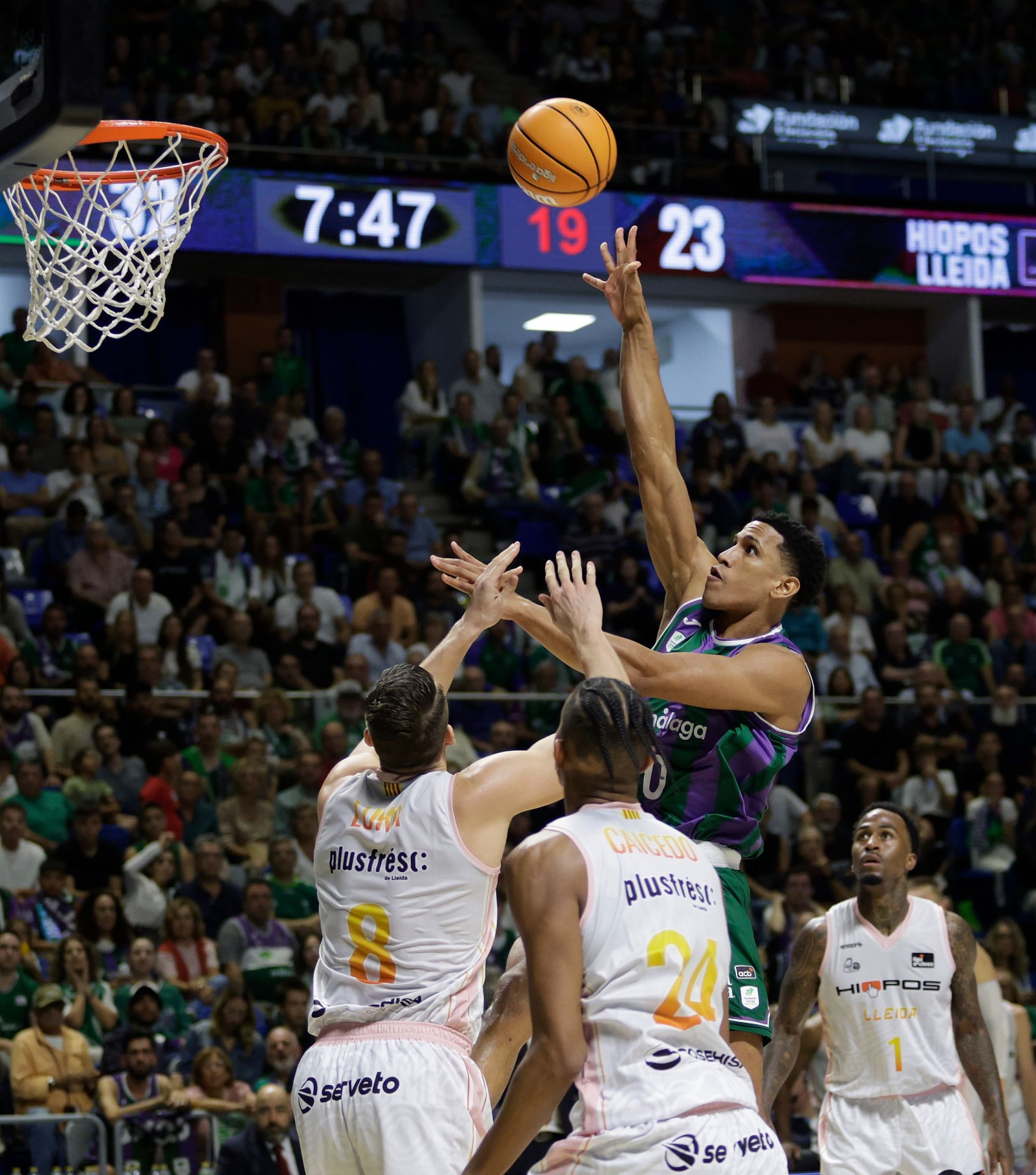 Las mejores imágenes del Unicaja-Hiopos Lleida