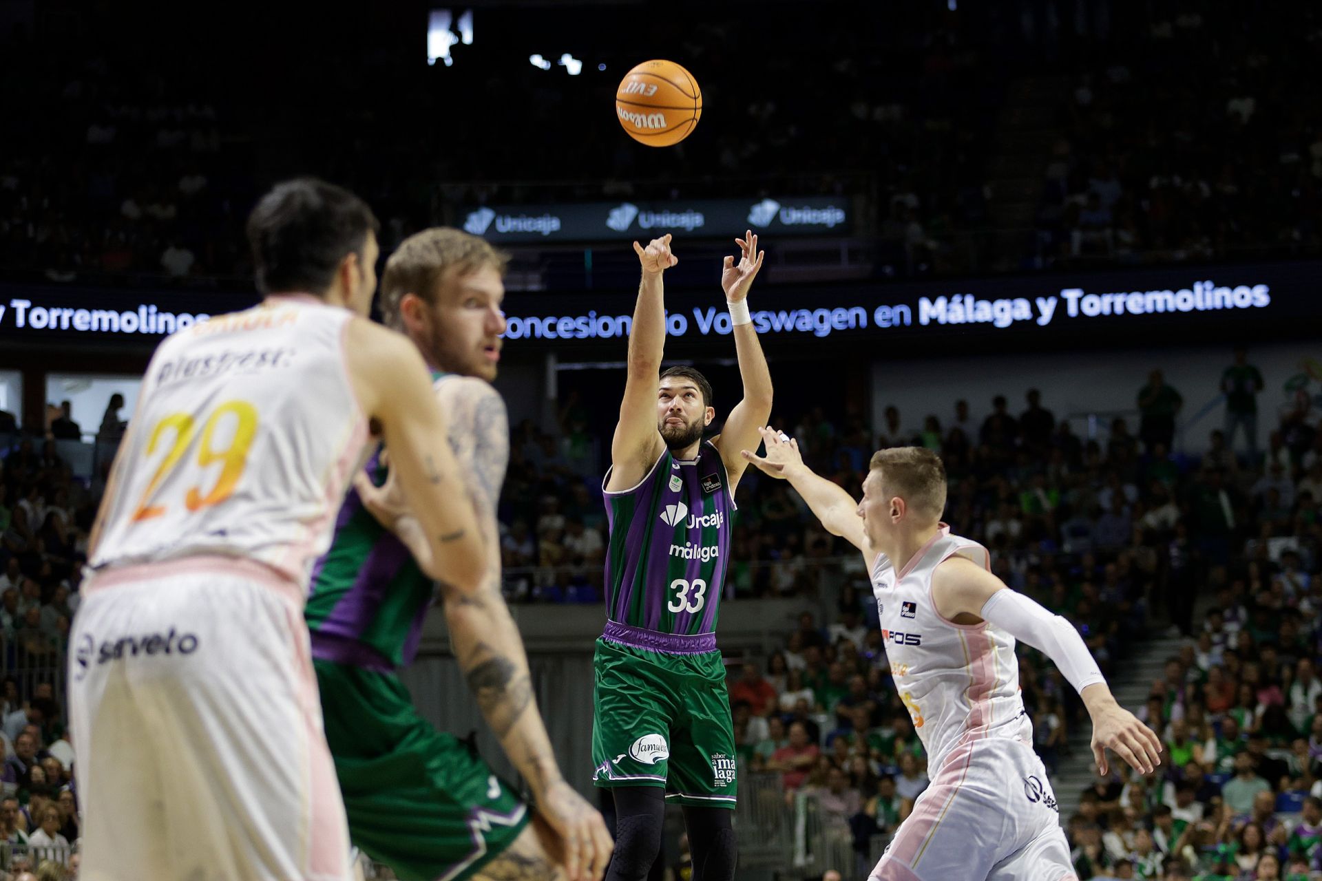Las mejores imágenes del Unicaja-Hiopos Lleida