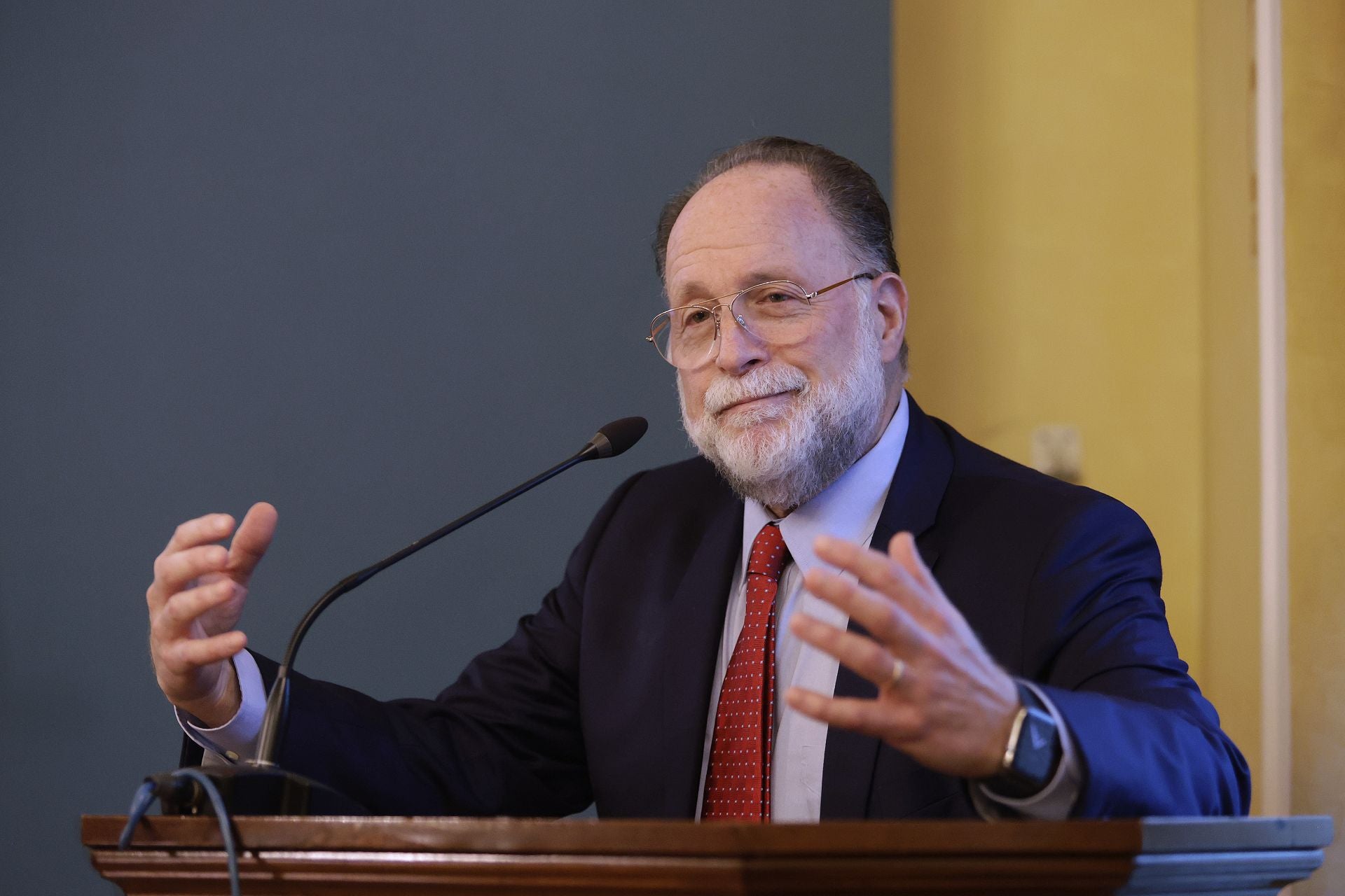 Ricardo Hausmann, en un momento de su conferencia el pasado lunes.