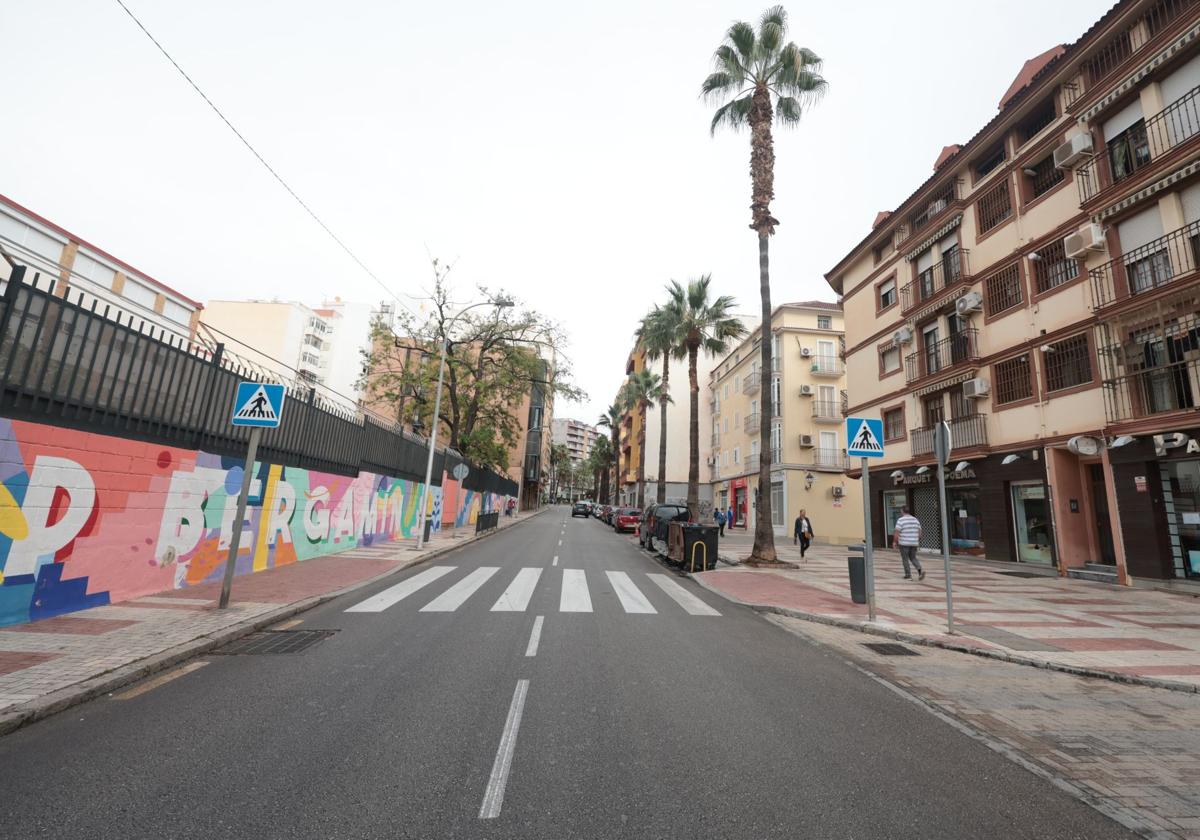 Lugar de la la avenida de Barcelona donde han ocurrido los hechos, esta mañana.