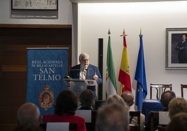 José Manuel Cabra de Luna da una conferencia en honor al que fuera presidente de la Academia de San Telmo Alfonso Canales.