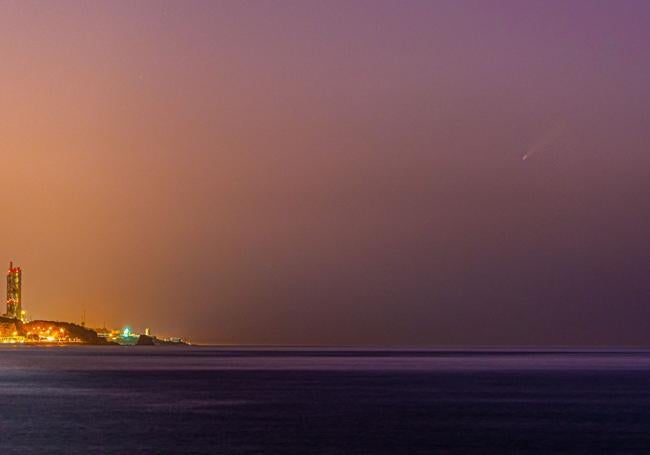 Imagen del cometa tomada hace una semana.