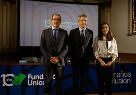 Sergio Corral, José Manuel Domínguez y Cristina Rico, en la presentación de actividades.