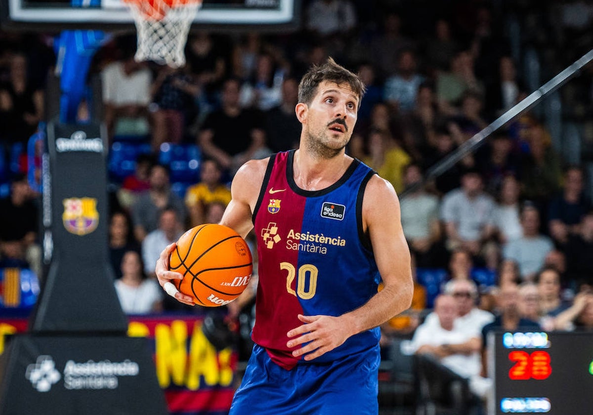 Laprovittola, durante el partido ante el Baskonia antes de lesionarse.