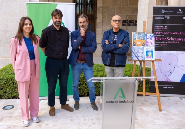 Lorena Codes, Olivier Schrauwen, Javier Rivera y Pepo Pérez.