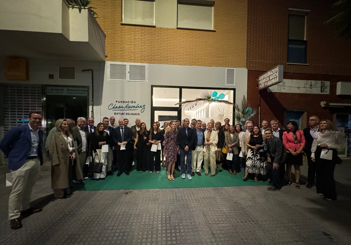 Una imagen del acto de inauguración de la sede de la Fundación César Ramírez.