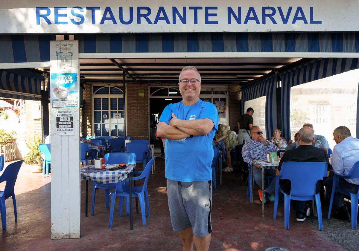 El empresario hostelero Manuel Belmonte, en su restaurante, en El Palo.