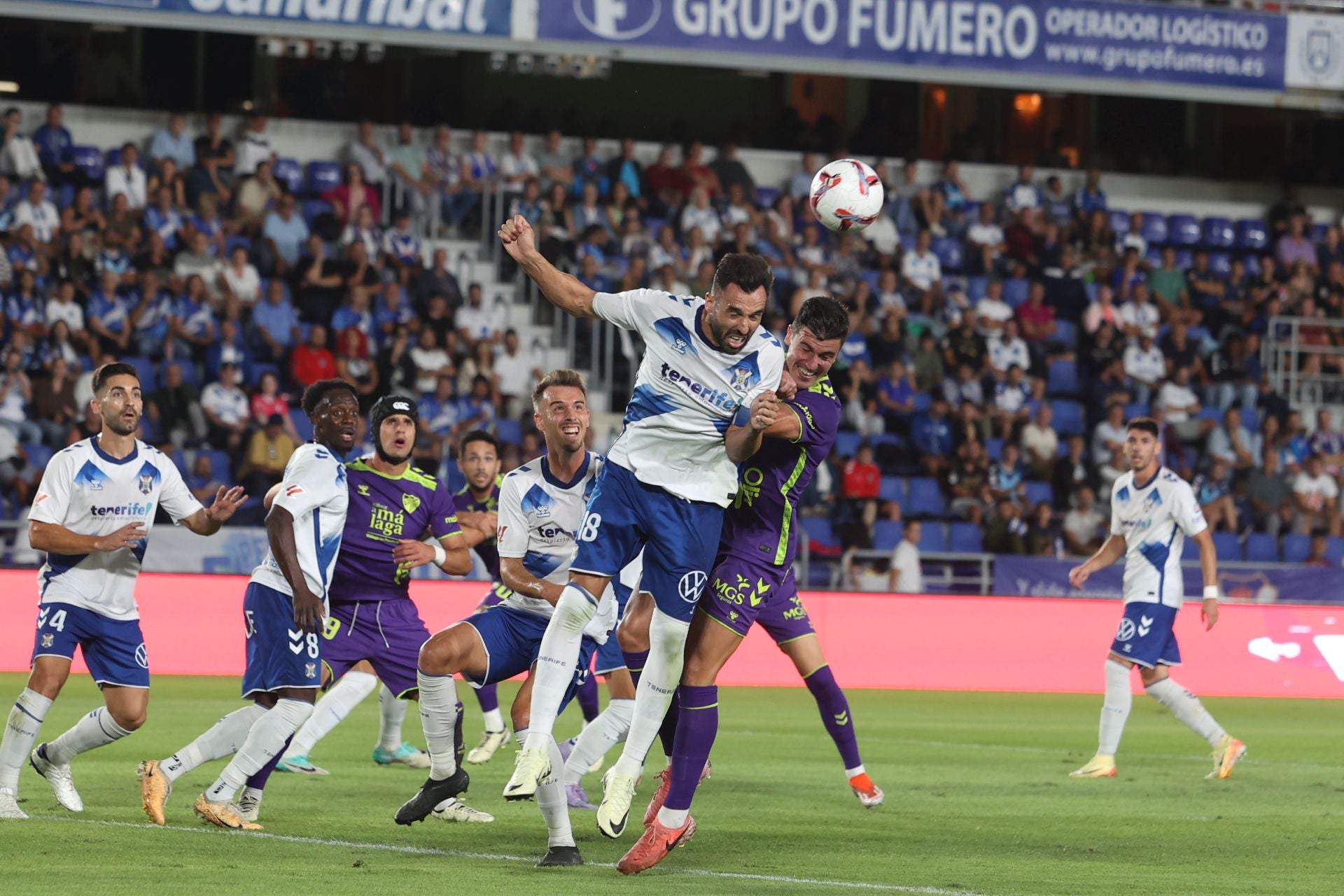 El Tenerife-Málaga, en imágenes
