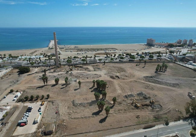 Obras de urbanización que ya se ejecutan en los suelos de La Térmica.