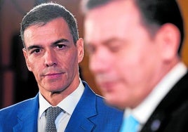 Pedro Sánchez, cariacontecido, el miércoles en Portugal.