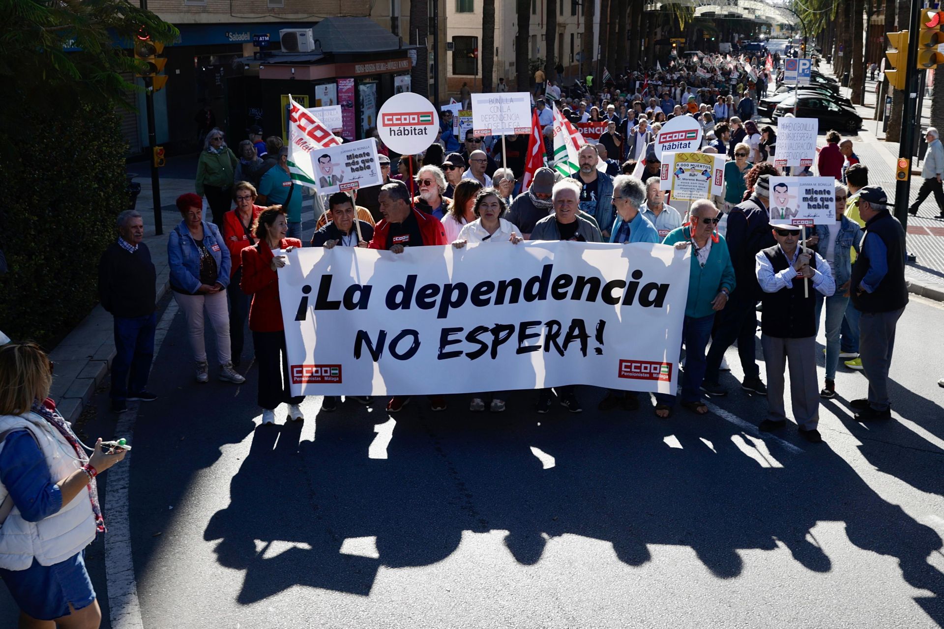 Centenares de manifestantes piden en Málaga plazos ágiles e inversiones en dependencia