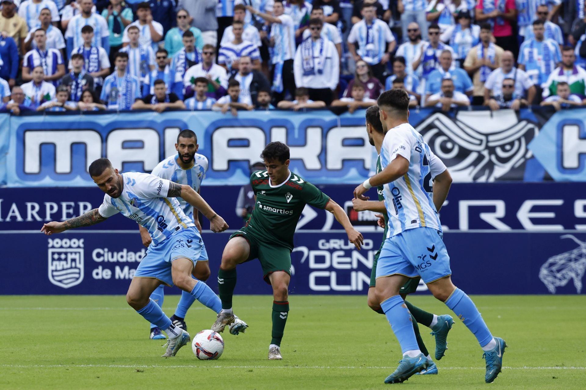 El Málaga-Eibar, en imágenes