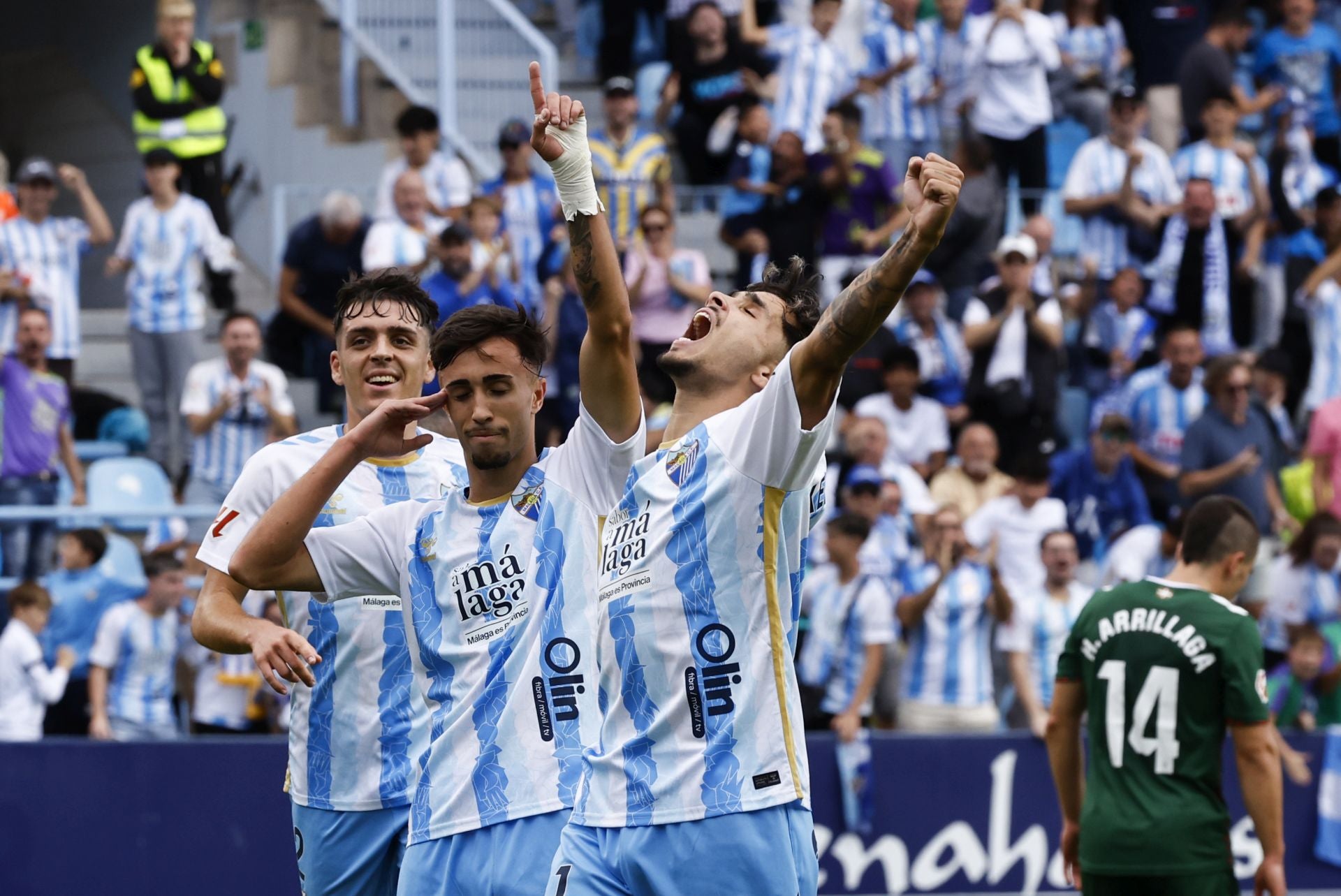 El Málaga-Eibar, en imágenes